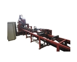 CNC Flat Steel  Punching & Cutting Line -plate width 120mm，hole φ40mm 